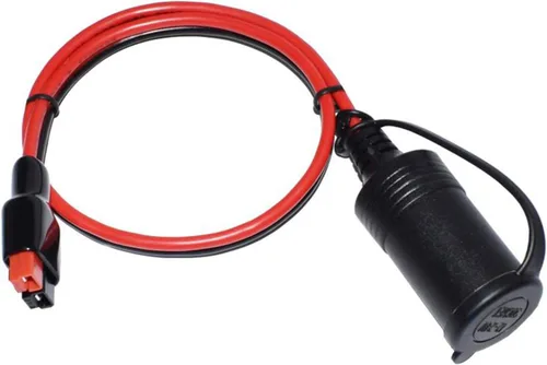 Vista 3 de Conector 45A a encendedor de cigarrillos hembra de 12 V, cable resistente de 12 AWG, compatible con Anderson Powerpole para transferencia