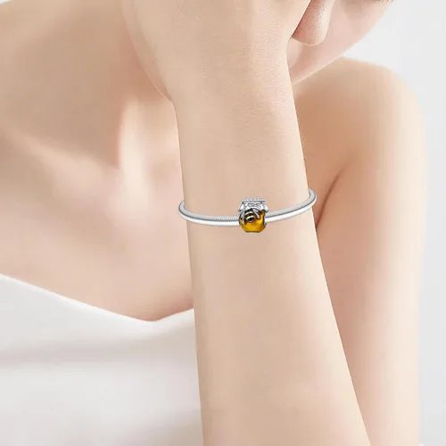 Vista 17 de Abalorios de plata de ley 925 con letras de la A ~ Z, para pulseras, collares, Día de San Valentín, Día de la Madre, joyería regalos para mujeres
