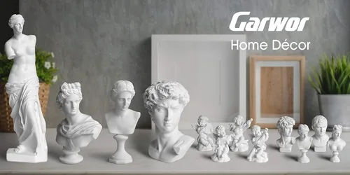 Vista 5 de Garwor Juego de 10 mini figuras de mitología griega, escultura de resina de fama mundial, estatua de busto, decoración artística para oficina