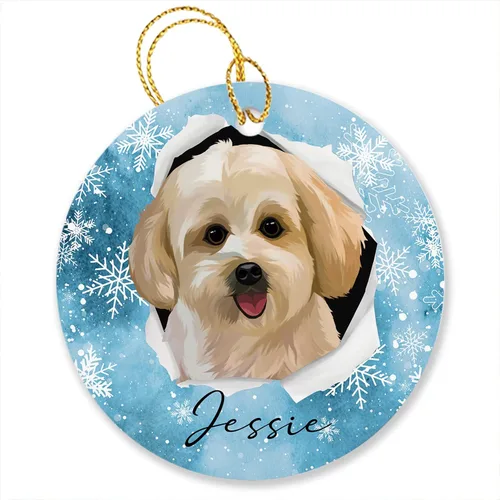 Vista 17 de Adornos de pastor australiano, regalos para Navidad, adorno de pastor australiano personalizado, adornos únicos de pastor australiano, vacaciones
