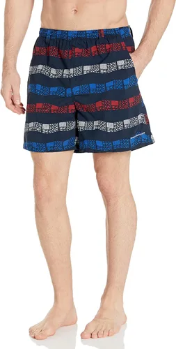 Vista 54 de Columbia Super Backcast - Pantalón corto de agua para hombre Impresión de tinte negro