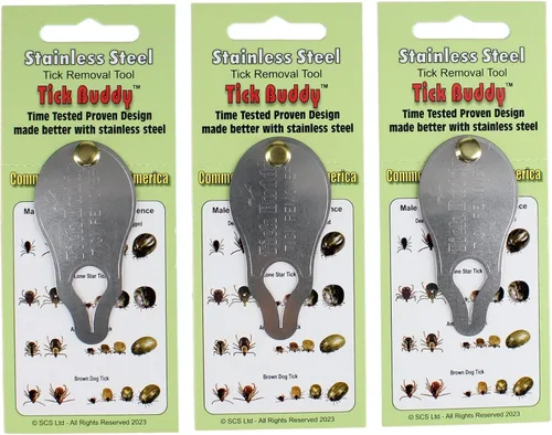 Vista 6 de Tick Buddy - Herramienta de eliminación de garrapatas de acero inoxidable para perros, gatos, mascotas y personas