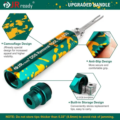 Vista 4 de JRready ST5347 - Kit de herramientas extractor de pines mejorado con 2 asas de almacenamiento y 26 puntas de repuesto, kit de herramientas