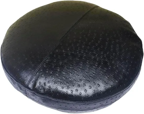 Vista 2 de Funda de almohada redonda de piel de cordero – Funda de cojín para sofá – Fundas decorativas circulares para cojín para sala de estar y dormitorio