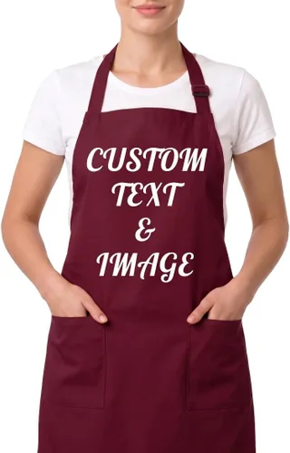 Vista 10 de CRAZYDAISYWORLD Delantales de tamaño estándar con diseño de nombre de texto personalizado unisex
