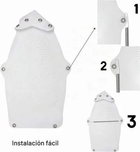 Vista 2 de Zapata de hierro para planchas eléctricas, protector de ropa al planchar, evita quemaduras, pegado, accesorio de placa de suela de fácil