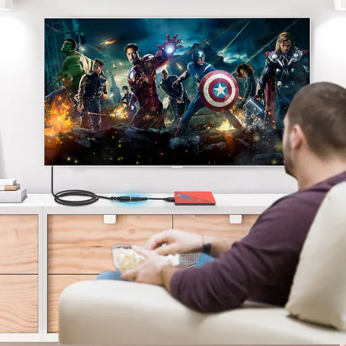Vista 7 de Paquete de 3 cables de extensión USB 3.0 de 2 pies, cable corto USB A macho a hembra, transferencia de datos de 5 Gbps para cámara web, impresora