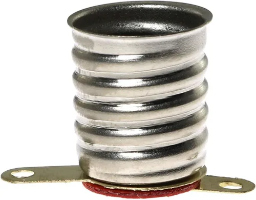 Vista 2 de Kit de mini bombillas E10 de 1.5 V/0.3 A con base de tornillo en miniatura y 10 bombillas E10 doradas, soportes de base para circuito