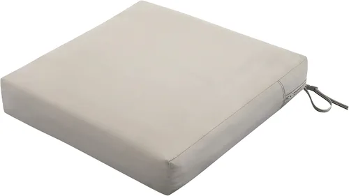 Vista 23 de Classic Accessories Ravenna - Cojín de asiento de patio resistente al agua de 21 x 19 x 5 pulgadas, verde azulado, cojín de sofá de dos plazas