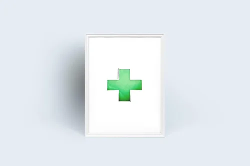 Vista 3 de Pin de solapa de cruz verde Primeros auxilios médicos Trabajo Salud y seguridad Lugar de trabajo - A 53, Zinc, No es una piedra preciosa