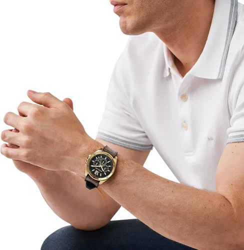 Vista 4 de Michael Kors Brecken - Reloj de cuarzo para hombre con correa de acero inoxidable