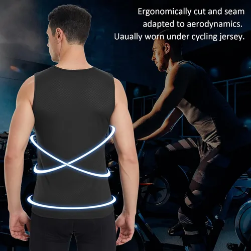 Vista 5 de BALEAF Camiseta sin mangas para hombre, de secado rápido, para ciclismo, para correr, transpirable, para correr, camiseta sin mangas