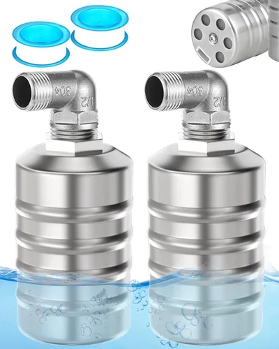 Vista 7 de Válvula de flotador de control de nivel de agua totalmente automática de 1/2" a 3/4", mini válvula de bola flotante de acero inoxidable 304