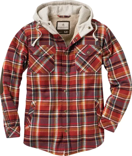 Vista 5 de Legendary Whitetails Chaqueta tipo camisa de franela con capucha y forro bereber para hombre