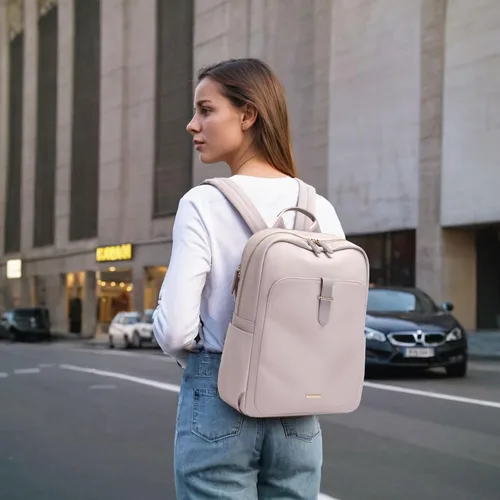 Vista 2 de GOLF SUPAGS - Mochila para portátil para mujer, casual, bolsa de día, para el trabajo, de viaje, mochila para portátil, para portátiles de 14/16