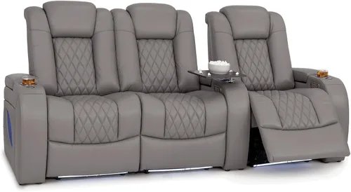 Vista 39 de Seatcraft Asientos de cine en casa Virtuoso LT Tawny Single reclinable Leonado