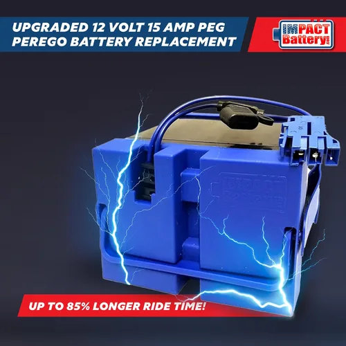Vista 8 de Batería de repuesto de 12V para Peg Perego, juguetes de montar de John Deere