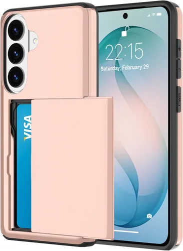 Vista 68 de Funda tipo cartera para Samsung Galaxy S22 con ranura para 2 tarjetas de crédito Funda a prueba de golpes Hybrid Heavy Duty Protection Armor Funda