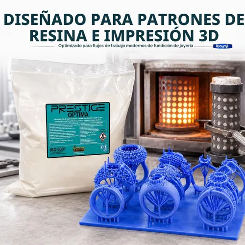 Vista 2 de Prestige Optima H.Temp. - Modelos maestros de resina en polvo de inversión, cera perdida, 33 lb
