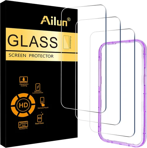 Vista 22 de Ailun - Protector de pantalla Apple iPhone 11 Pro/iPhone Xs/iPhone X, pantalla de 5.8 pulgadas, vidrio templado 2.5D, para la mayoría de las fundas