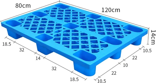 Vista 5 de Industrial Bucket Tray with Spill Pallet - Durable Plastic Storage Grid Pads, 4-Way Forklift Access - Essential for Sliquid Containment/Blue-2