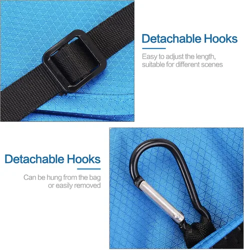 Vista 5 de Cartera de cuello ligera con bloqueo RFID, bolsa de viaje impermeable para mujeres y hombres