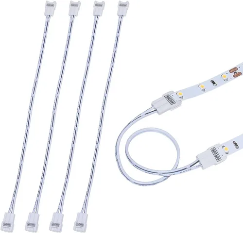 Vista 5 de Armacost Lighting 421502 Ribbon Flex Home - Kit de cinta LED para el hogar, 16 pies, regulable CA (3000 K) 300 luces LED y conector de cable