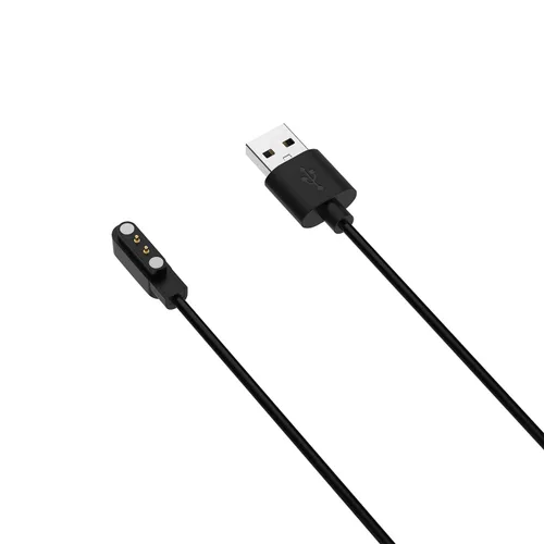 Vista 3 de Cable USB para reloj inteligente AKUMAKA i70, cargador magnético de 2 pines para mujeres con relojes inteligentes de diamantes