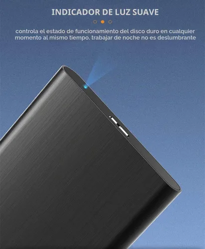 Vista 6 de Disco duro externo portátil ultradelgado de 320 GB, USB 3.0, almacenamiento HDD compatible con PC, computadora de escritorio, laptop, MacBook