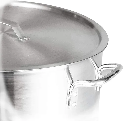 Vista 2 de Uniware Juego de olla y tapa de aluminio de calibre pesado de 8, 12, 16, 20 QT
