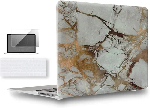 Vista 55 de UESWILL Funda rígida mate 3 en 1 compatible con MacBook de 12 pulgadas con pantalla Retina modelo A1534 + funda de teclado y protector de pantalla