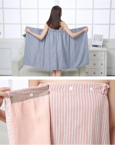 Vista 2 de Lefamily - Toalla de baño para mujer con cierre a presión