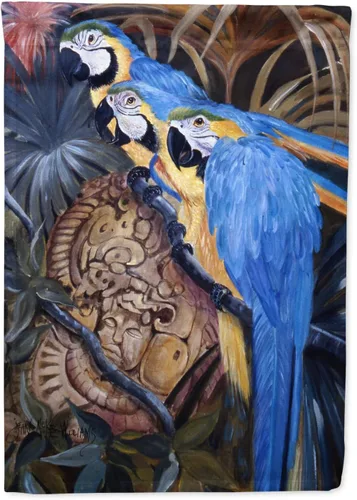 Vista 82 de Caroline's Treasures JMK1194GF Bandera de jardín con guepardo, león y cebra, bandera decorativa para patio exterior, patio, parterres
