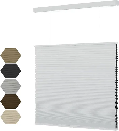 Vista 20 de MYshade Top Down Bottom Up (TDBU) - Persianas celulares sin cordones, persianas de panal de 1.5 pulgadas con filtro de luz para ventanas