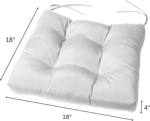 Vista 5 de Cojín para silla Sunbrella de 18 x 18 x 4 pulgadas (Sunbrella Peacock)