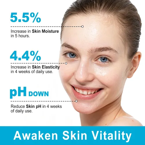 Vista 4 de Máscara profunda real de bio-colágeno, máscara facial de colágeno, máscara de colágeno para mujeres con ácido hialurónico, máscaras faciales