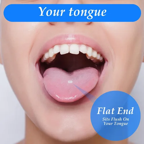 Vista 3 de 8 anillos de lengua de acrílico flexibles para lengua, anillo de lengua transparente plano 14G, anillos de pezón de plástico de 0.630 in