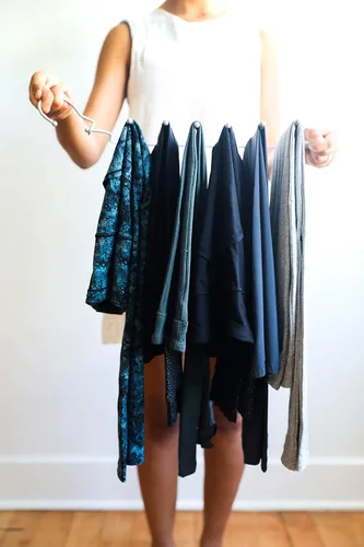 Vista 5 de Jokari Percha para pantalones para leggings y pantalones de yoga Organizador de armario para ahorrar espacio para almacenamiento de ropa organizador