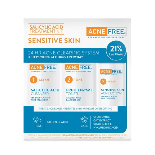 Vista 4 de Sistema de limpieza de acné, de Acnefree., Sensible