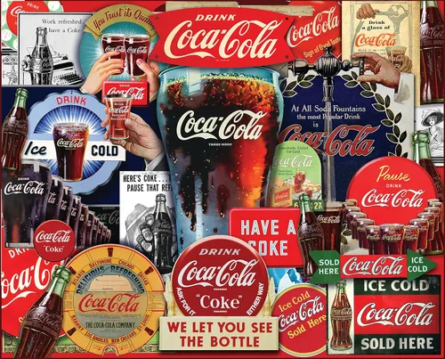 Vista 9 de Springbok Coca-Cola Cherry Coke - Rompecabezas de 1000 piezas para adultos, piezas de corte único, fabricado en Estados Unidos Coca-Cola Cereza