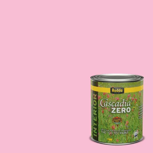 Vista 169 de Rodda Paint CASCADIA ZERO - Pintura plana e imprimación para interiores en uno, cuarto de galón, rosa Mullen