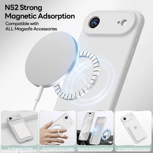 Vista 289 de LOVE 3000 Diseñada para Funda iPhone Air, Silicona Premium [Compatible con Magsafe][Forro de Microfibra Suave Anti-Rayones] Funda Protectora
