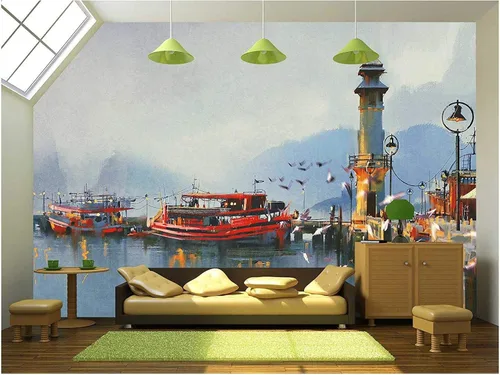 Vista 28 de Wall26 - Papel pintado autoadhesivo para pared, WMR-WP-X-DA51-66x24x4