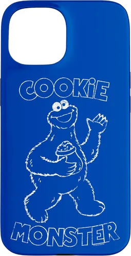 Vista 6 de Funda simple para iPhone 16 Sesame Street Cookie Monster