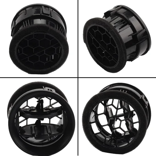 Vista 5 de Dasbecan 4 piezas de laca negra para salpicadero, aire acondicionado, calentador de CA compatible con Ford F150 2009-2014 Reemplazos # 9L3Z-19893-AA