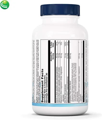 Vista 2 de Nutra Biogenesis DysbioX, pastillas de té verde, 60 cápsulas veganas