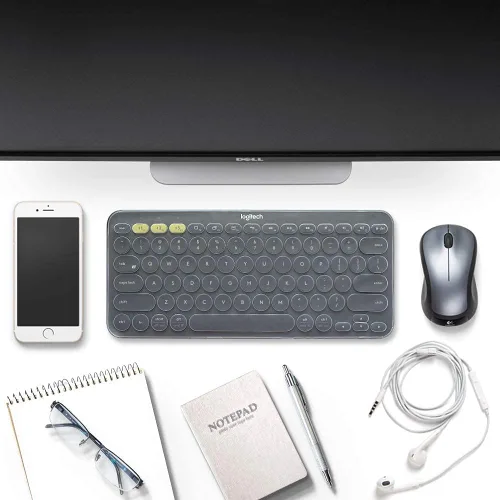 Vista 8 de Funda para teclado Logitech K380 y Pebble Keys 2 K380S Combo Multidispositivo Bluetooth, silicona, a prueba de polvo, accesorios de protección