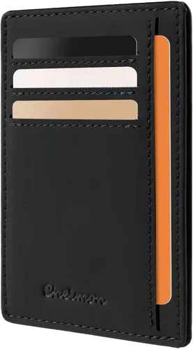 Vista 57 de Cartera Chelmon Slim RFID - Cartera de bolsillo frontal minimalista para tarjetas de crédito delgadas
