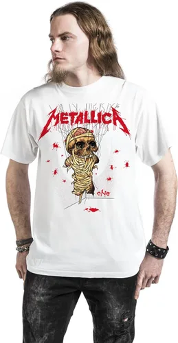 Vista 5 de Metallica Men's One Landmine T-Shirt White