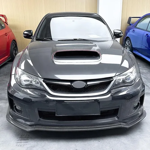 Vista 3 de Kit de labio divisor de parachoques delantero para Subaru Impreza WRX STI 2011-2014 Carbon Fiber Look